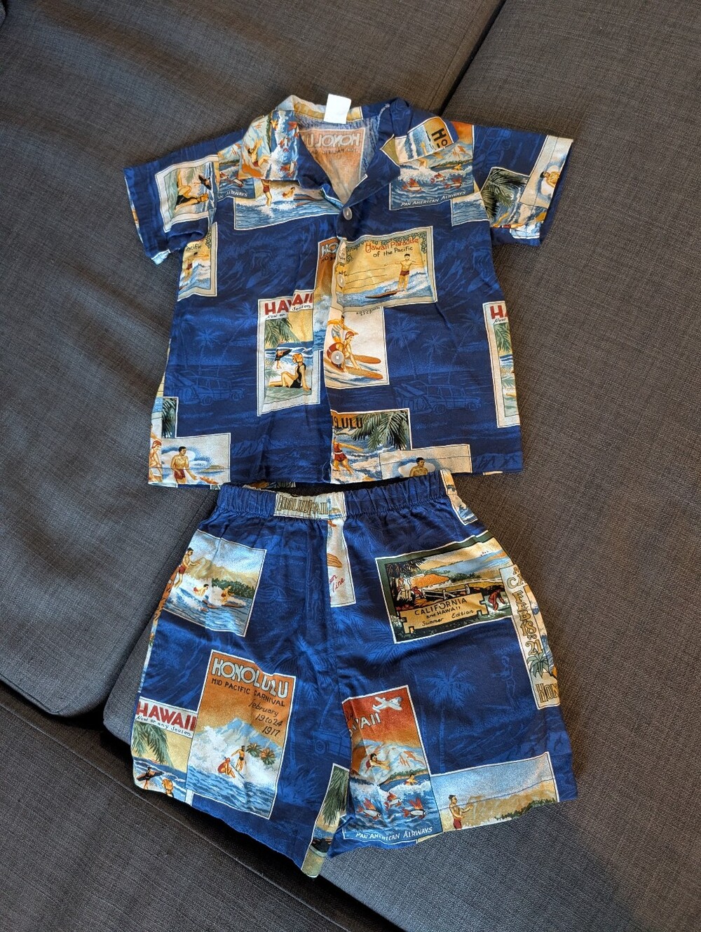 Boy's Hawaiian Short Outfit!